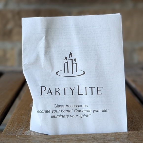 Partylite Herbal Spring Etched Votive Holder Pair Retired NIB P8469 - Picture 9 of 10